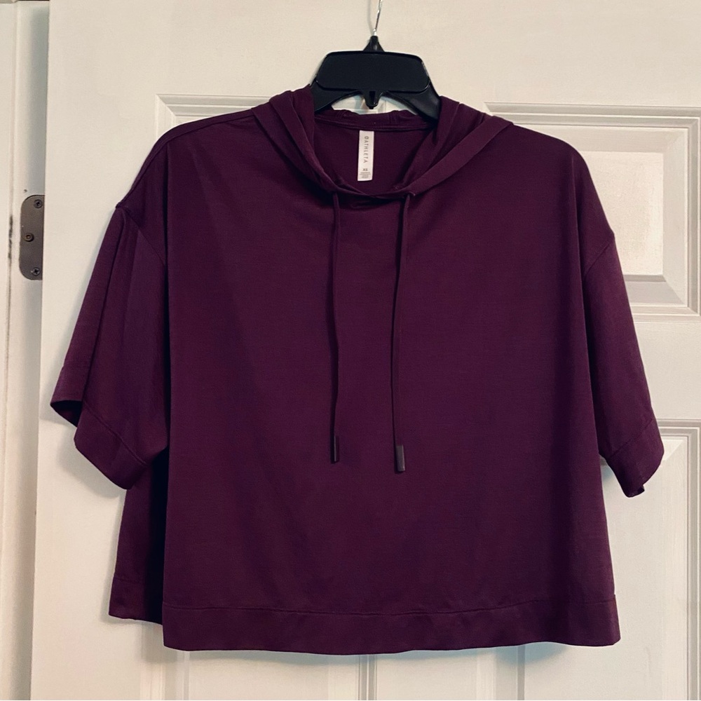 Athleta Lightweight Cropped Oversized Hoodie T-Shirt, XS